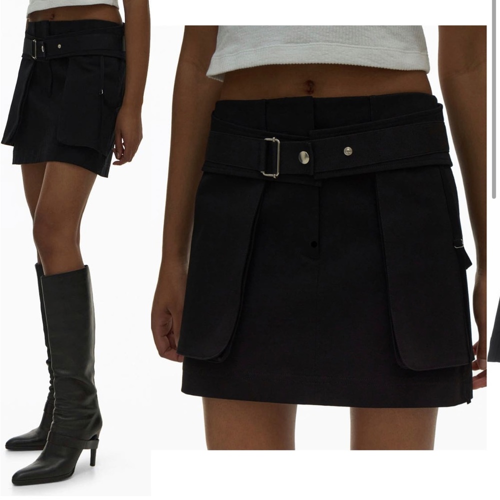 Helmut Lang utility mini skirt